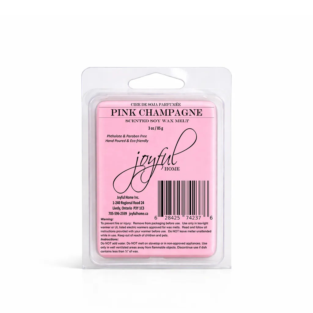 Joyful Home Pink Champagne Soy Wax Melt