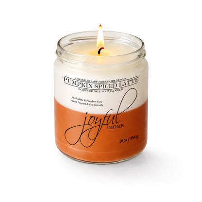 Joyful Home Pumpkin Spiced Latte Soy Wax Candle 16oz