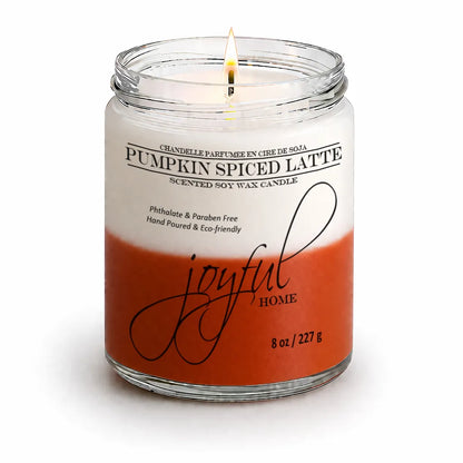 Joyful Home Pumpkin Spiced Latte Soy Wax Candle 8oz
