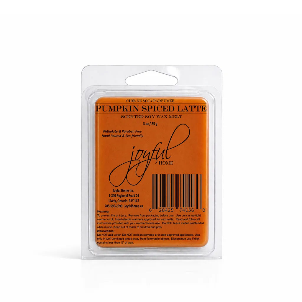 Joyful Home Pumpkin Spiced Latte Soy Wax Candle Melt