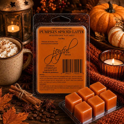 Joyful Home Pumpkin Spiced Latte Soy Wax Melt Scene