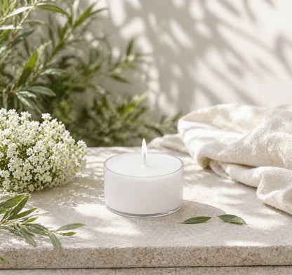 Joyful Home Pure Unscented Soy Wax Tea Light Scene