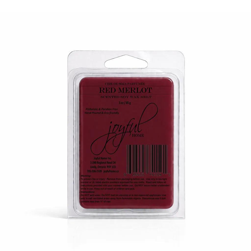 Joyful Home Red Merlot Soy Wax Melt