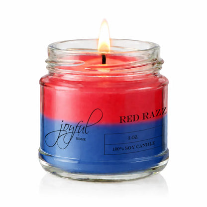 Joyful Home Red Razzleberries Soy Wax Candle 3oz