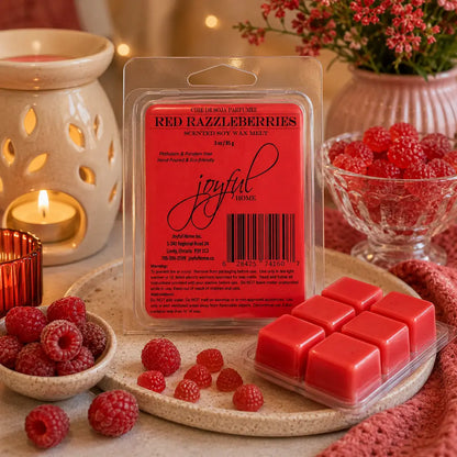 Joyful Home Red Razzleberries Soy Wax Melt Scene