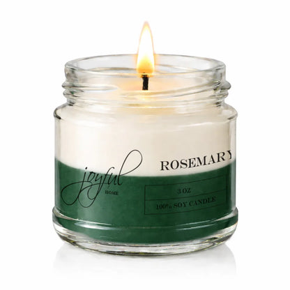 Joyful Home Rosemary Mint Soy Wax Candle 3oz