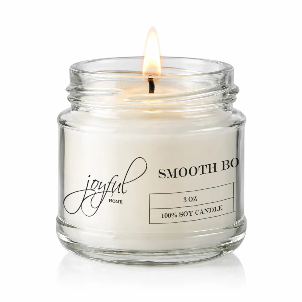 Joyful Home Smooth Bourbon Soy Wax Candle 3oz Dye Free