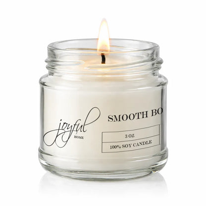Joyful Home Smooth Bourbon Soy Wax Candle 3oz Dye Free