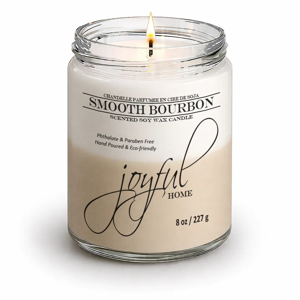Joyful Home Smooth Bourbon Soy Wax Candle 8oz