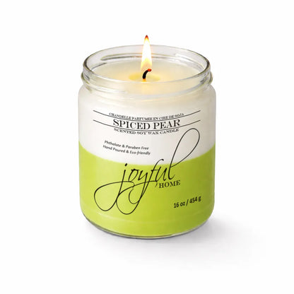 Joyful Home Spiced Pear Soy Wax Candle 16oz