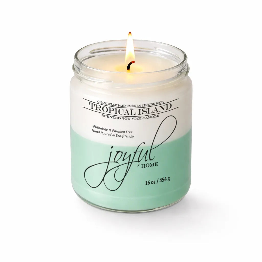 Joyful Home Tropical Island Soy Wax Candle 16oz