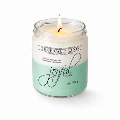 Joyful Home Tropical Island Soy Wax Candle 16oz