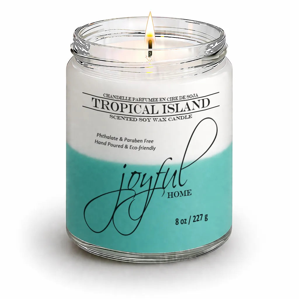 Joyful Home Tropical Island Soy Wax Candle 8oz