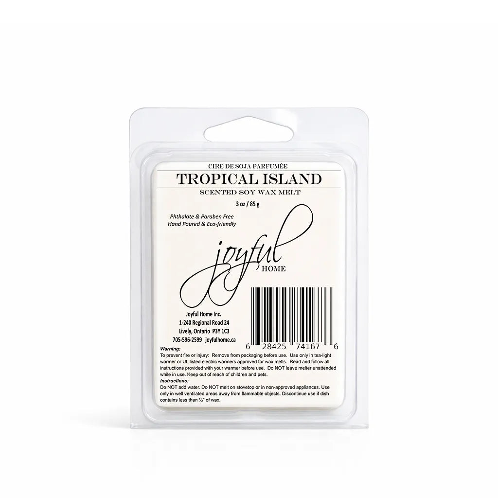 Joyful Home Tropical Island Soy Wax Melt Dye Free