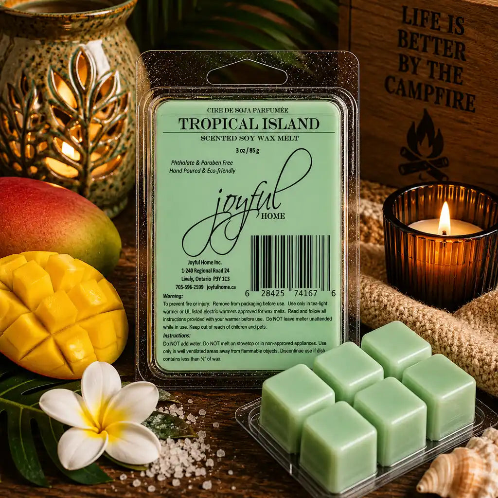 Joyful Home Tropical Island Soy Wax Melt Scene
