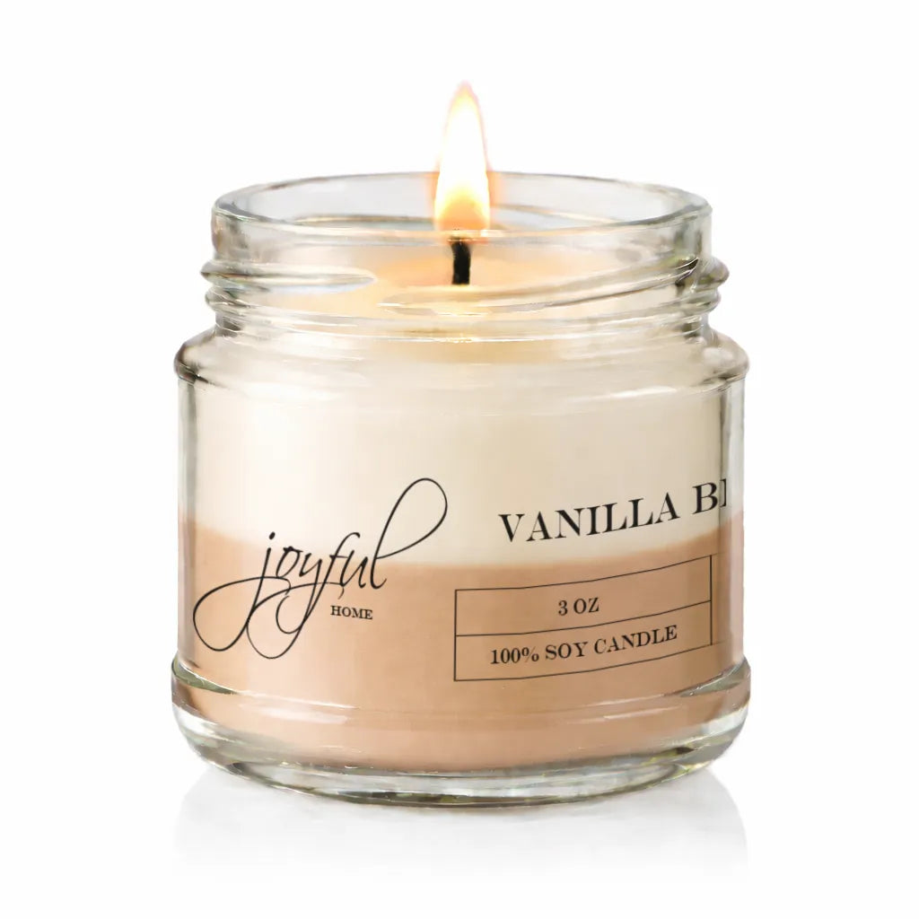 Joyful Home Vanilla Bean Soy Wax Candle 3oz