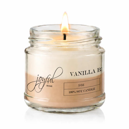 Joyful Home Vanilla Bean Soy Wax Candle 3oz
