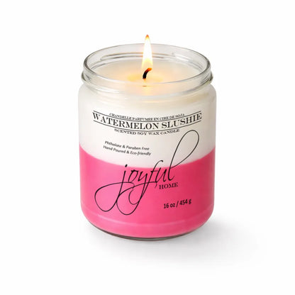 Joyful Home Watermelon Slushie Soy Wax Candle 16oz