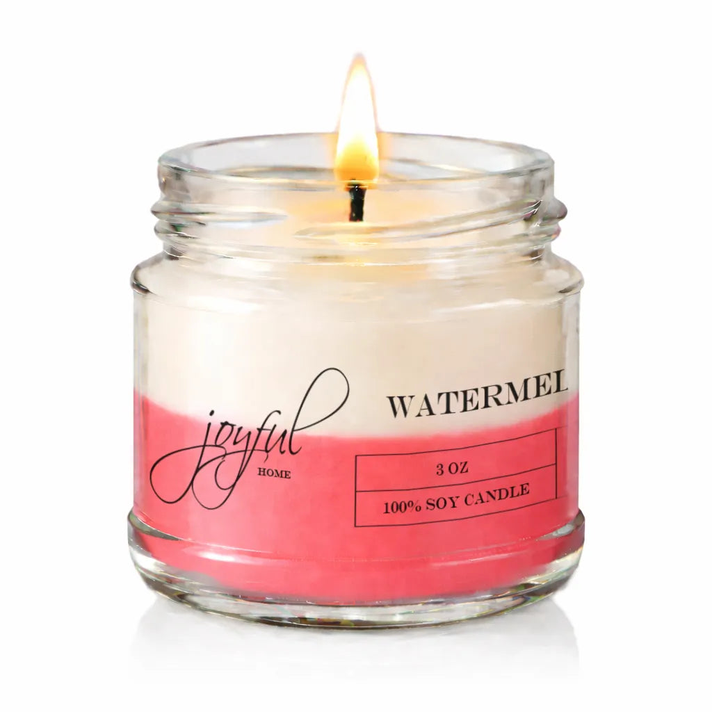 Joyful Home Watermelon Slushie Soy Wax Candle 3oz