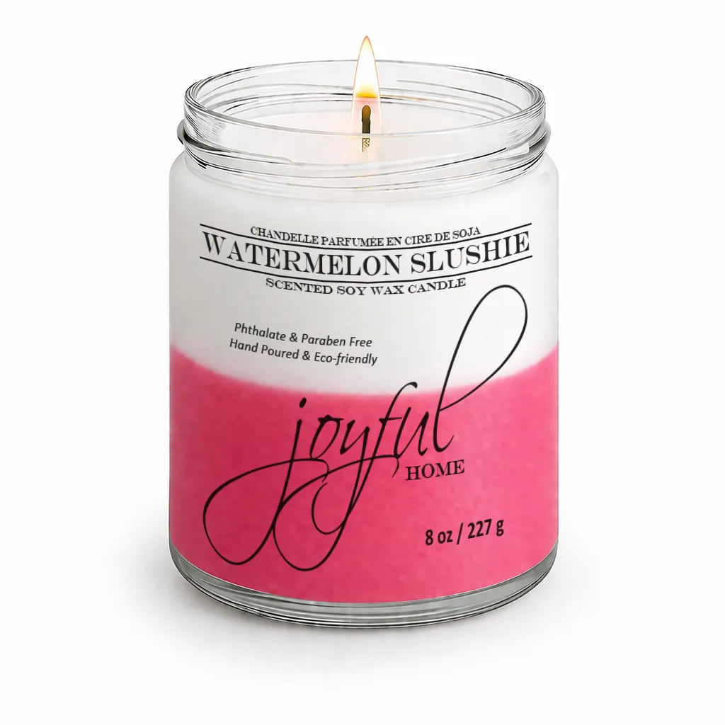 Joyful Home Watermelon Slushie Soy Wax Candle 8oz