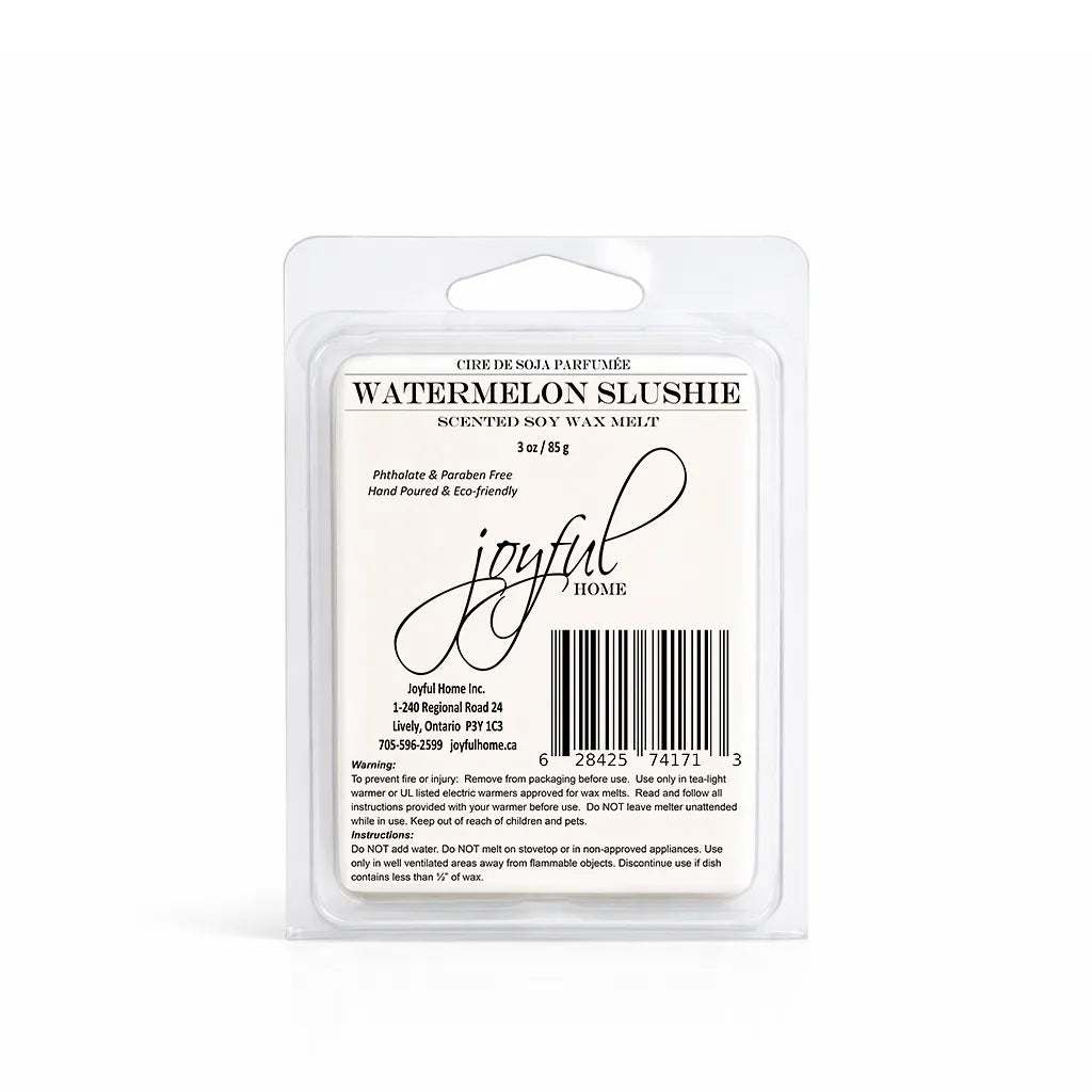 Joyful Home Watermelon Slushie Soy Wax Melt Dye Free