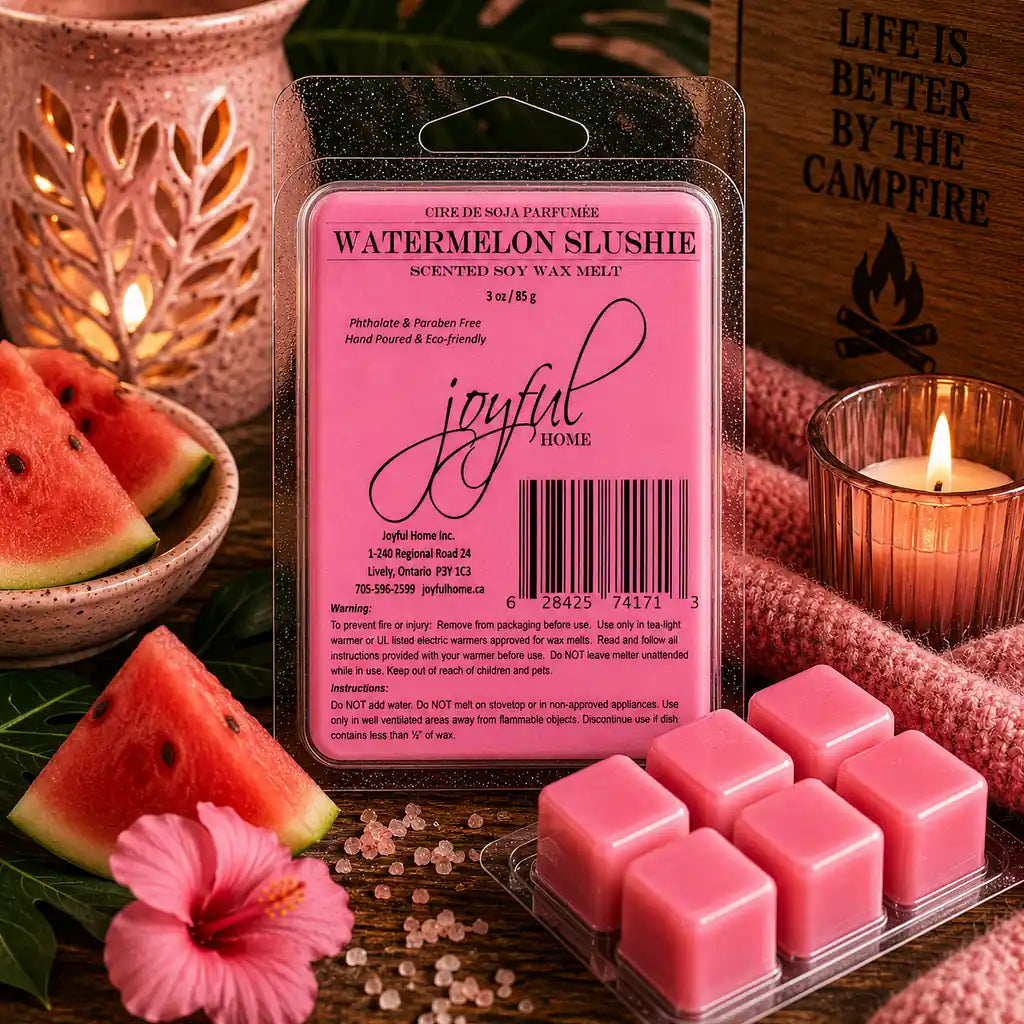 Joyful Home Watermelon Slushie Soy Wax Melt Scene