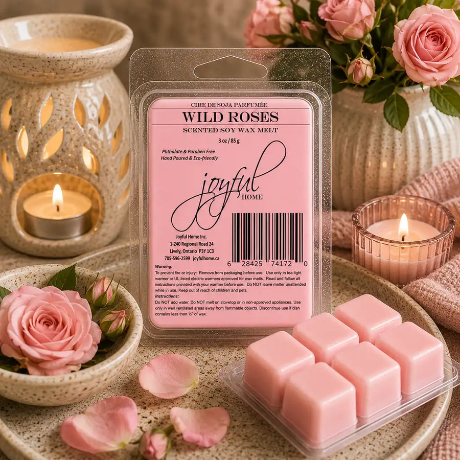 Wild Roses Soy Candles & Wax Melts
