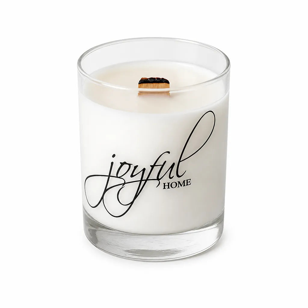 Joyful Home Wood Wick Soy Wax Candle