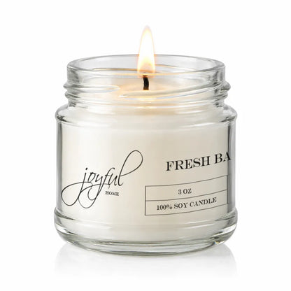 Joyfull Home Fresh Baked Bread Soy Wax Candle 3oz Dye Free