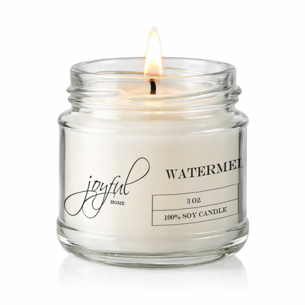 Watermelon Slushie Soy Wax Candle 3oz Dye Free