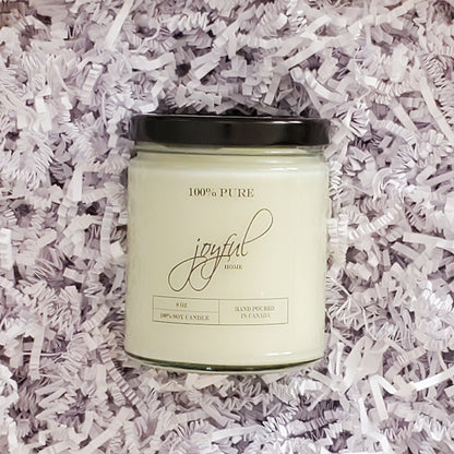 Pure All Natural Unscented Soy Wax Candles