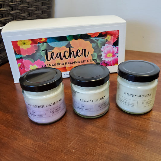 Thanks for Helping Me Grow Teacher Candle Sample Sets