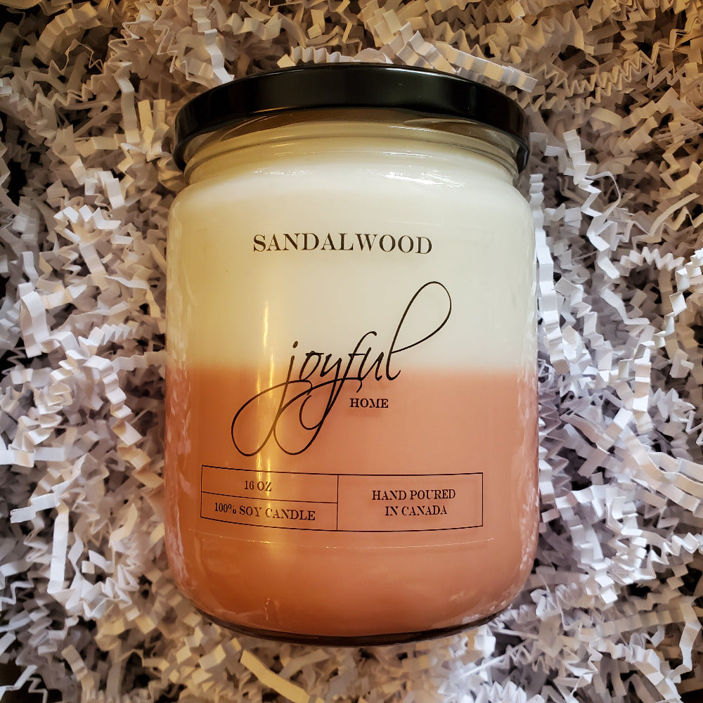 Sandalwood - 16 oz - Soy Wax Candle
