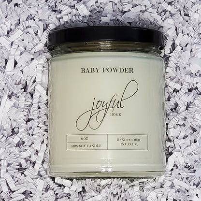 Baby Powder - 8 oz - Soy Wax Candle
