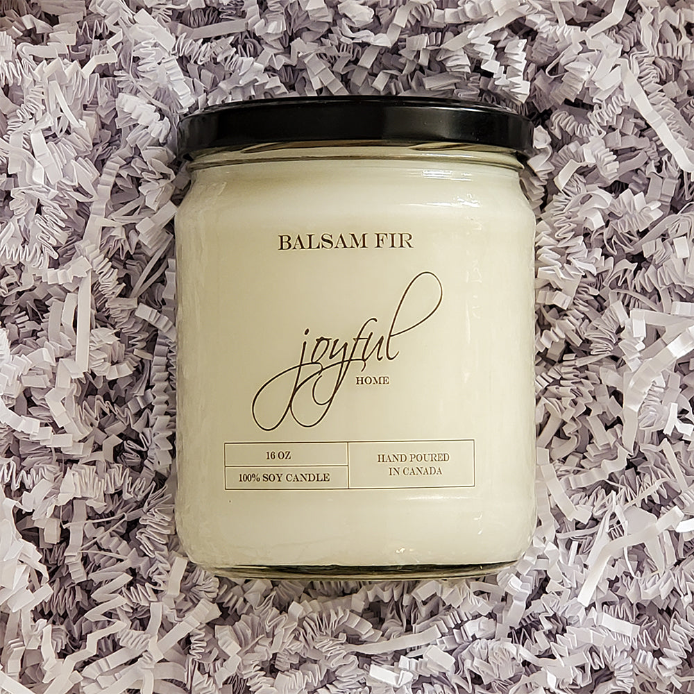 Balsam Fir 16 oz Soy Wax Candles - Joyful Home Inc.