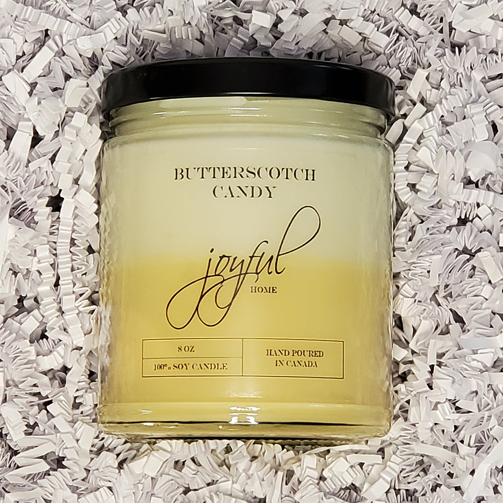 Butterscotch 8 oz Soy Wax Candle Candle