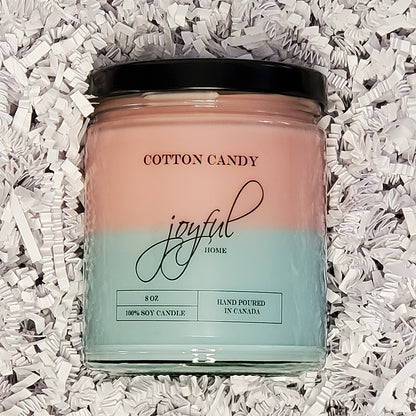Cotton Candy 8 oz Soy Wax Candle