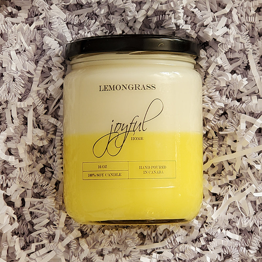 Lemongrass - 16 oz - Soy Wax Candle