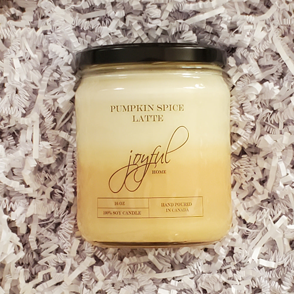 Pumpkin Spice Latte - 16 oz - Soy Wax Candle