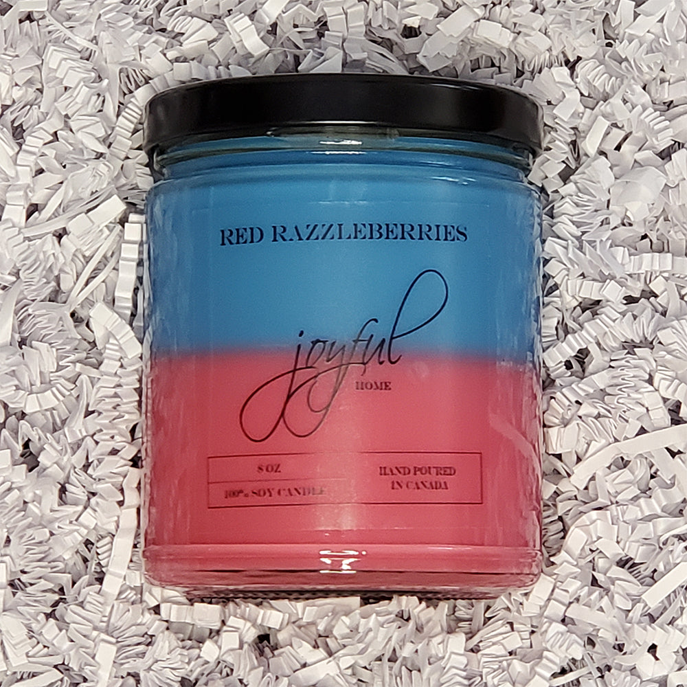 Red Razzleberries - 8 oz - Soy Wax Candle