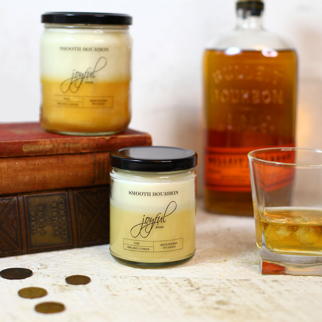 Smooth Bourbon Soy Candles - Joyful Home Inc.
