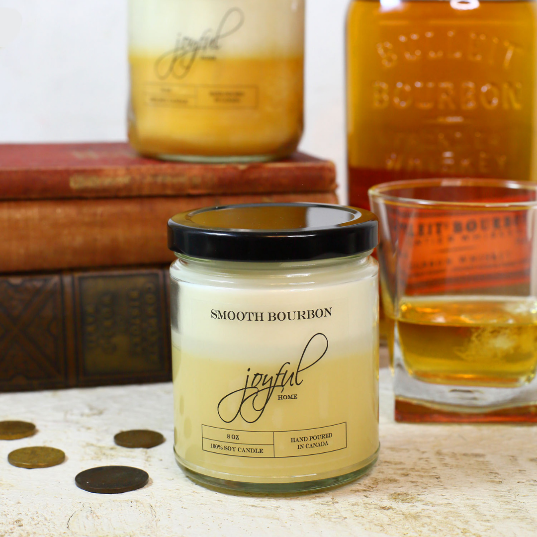 Smooth Bourbon Soy Candles - Joyful Home Inc.