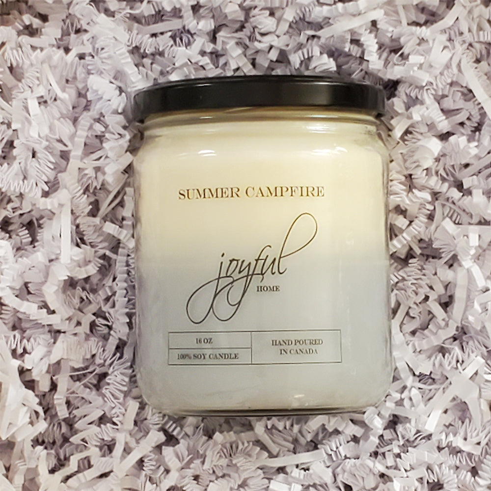 Summer Campfire - 16 oz - Soy Wax Candle 