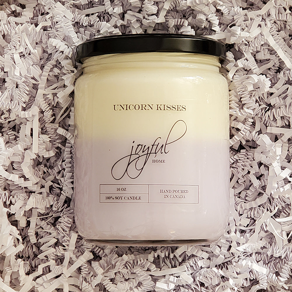 Unicorn Kisses - 16 oz - Soy Wax Candle