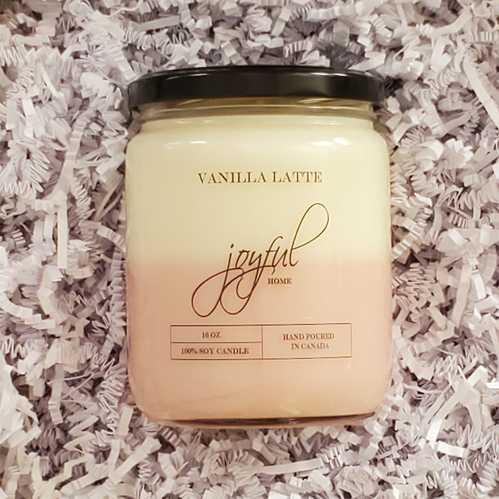 Vanilla Latte - 16 oz - Soy Wax Candle