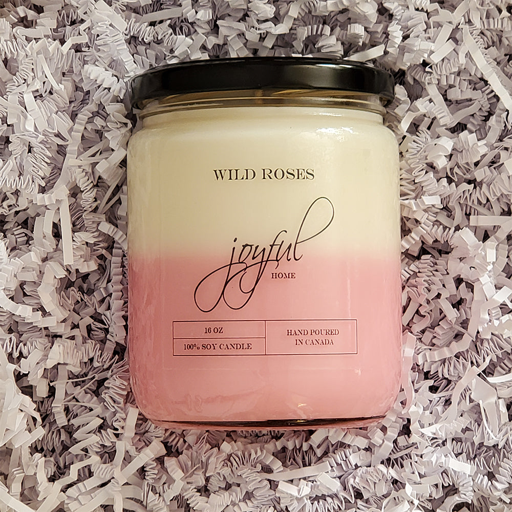 Wild Roses - 16 oz - Soy Wax Candle