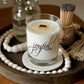 Northern Blueberry Wooden Wick Candle - Joyful Home Inc.