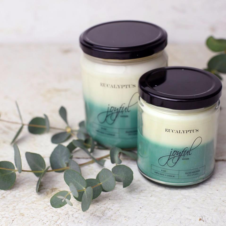 Eucalyptus Soy Candle - Joyful Home Inc.