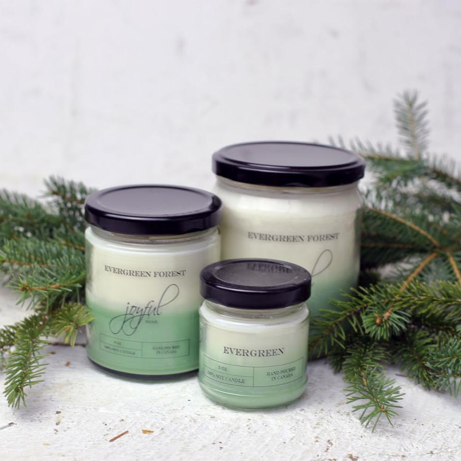Evergreen Soy Candle - Joyful Home Inc.