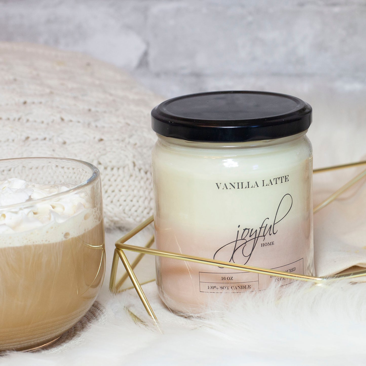 Vanilla Latte Soy Candles - Joyful Home Inc.